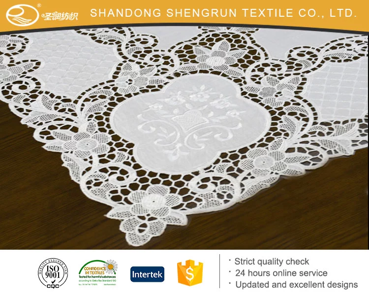 Hot sale attractive style elegant embroidery tablecloth